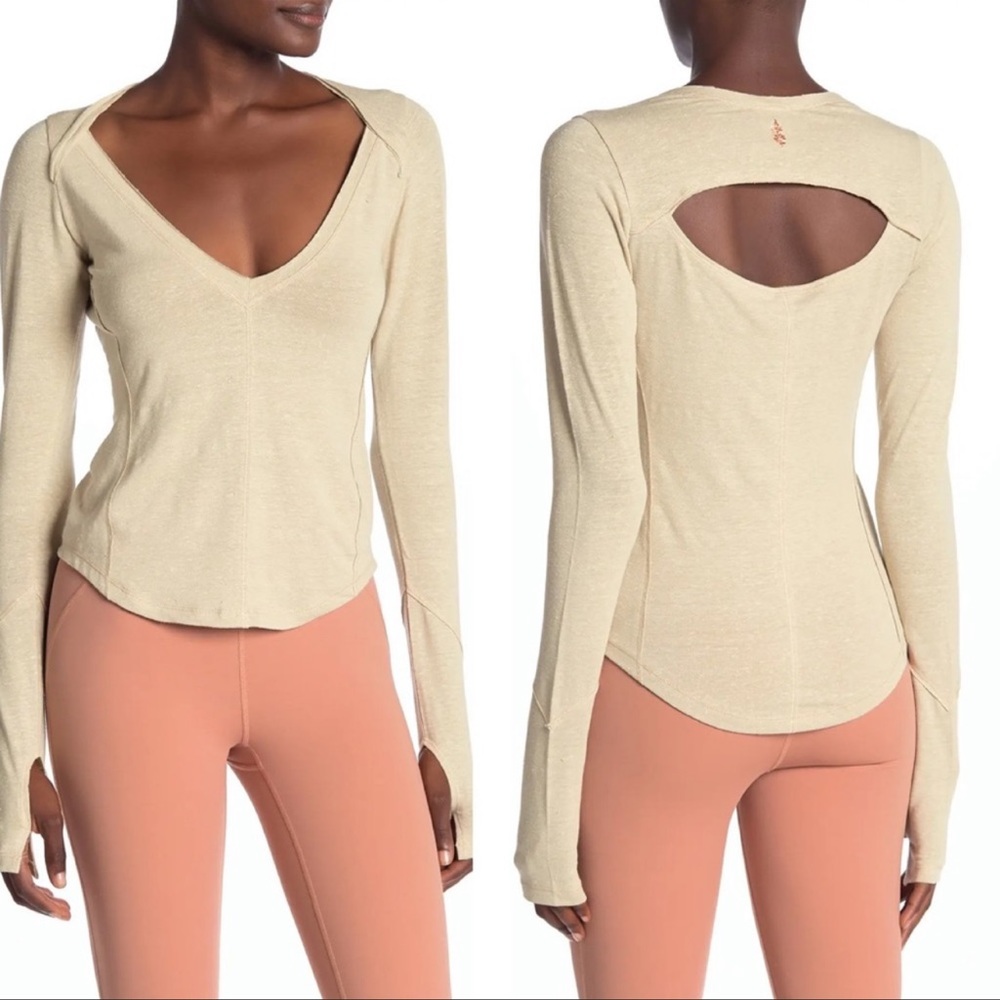 FREE PEOPLE affinity keyhole top